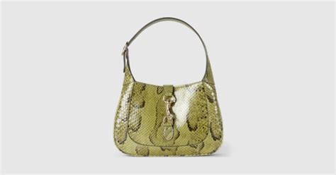 gucci jackie python skin crossbody|Gucci Jackie python shoulder bag .